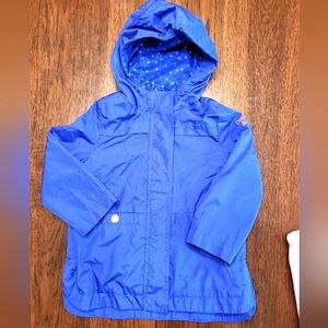 OshKosh B'Gosh Blue Star Lined Hooded Lightweight Spring Kids Jacket, 24 Month